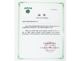 CPCA会员单位证书